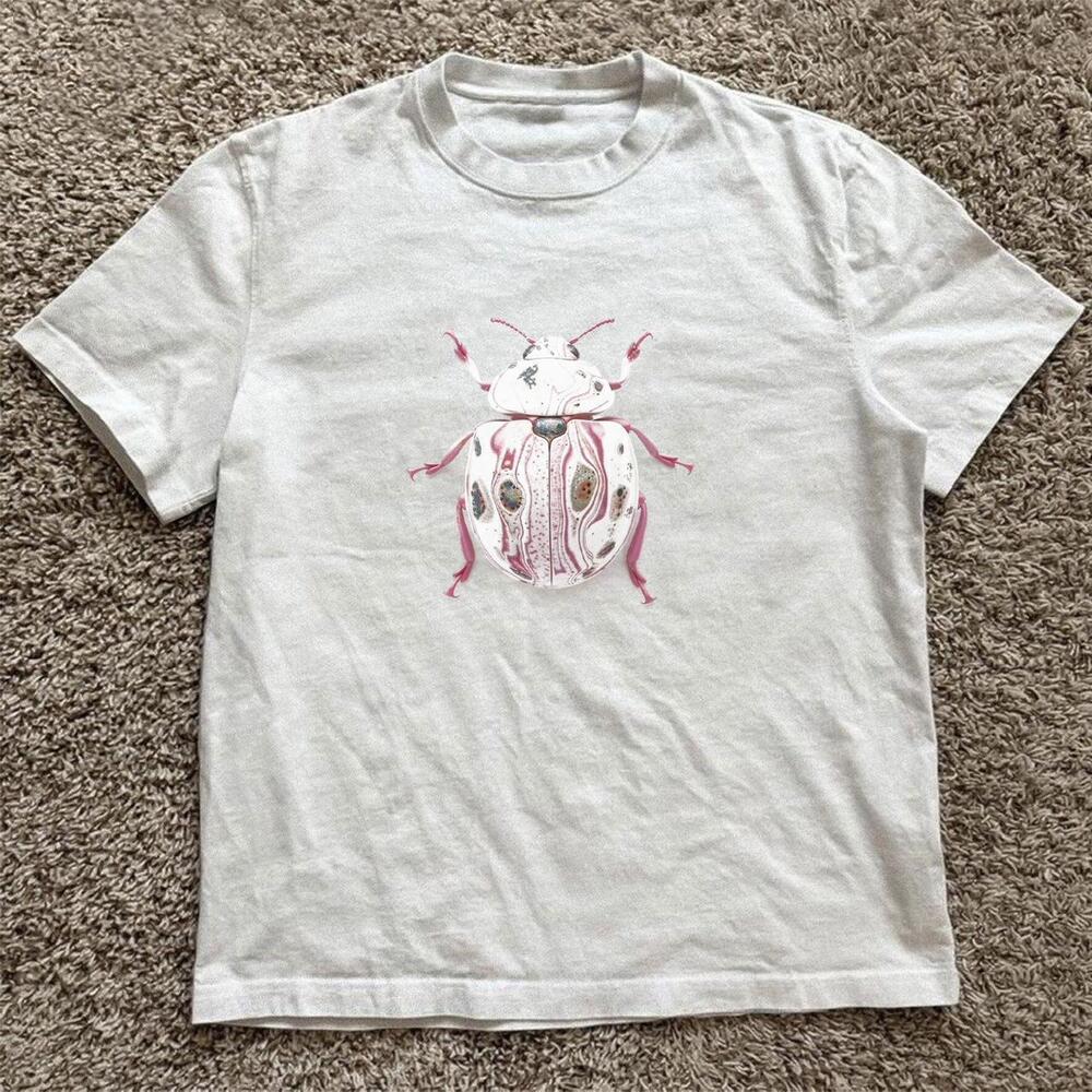White Ladybug Tee